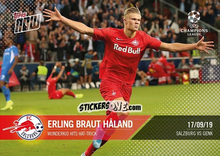 Cromo Erling Haaland - Now Uefa Champions League 2019-2020 n. 11 - Topps