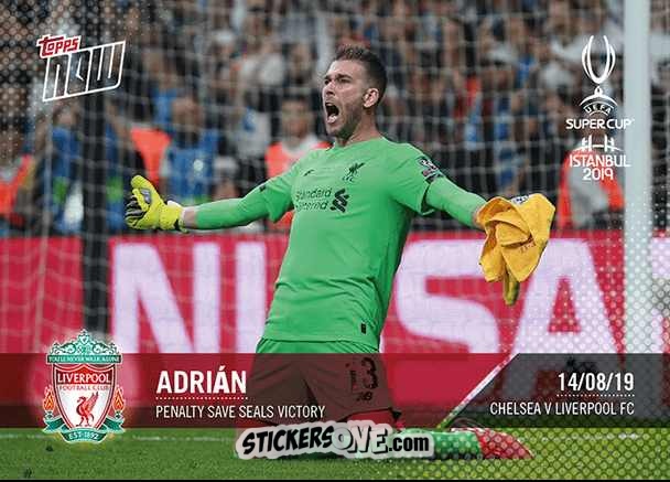 Figurina Adrian - Now Uefa Champions League 2019-2020 n. 4 - Topps