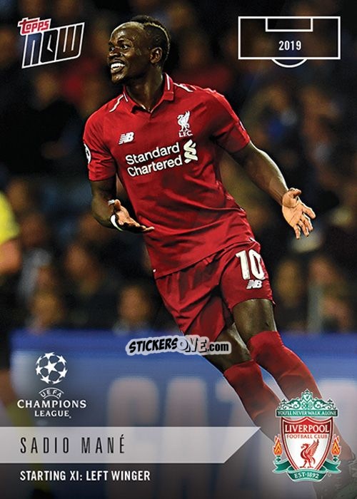 Cromo Sadio Mané - Now Uefa Champions League 2019-2020 n. XI-20 - Topps