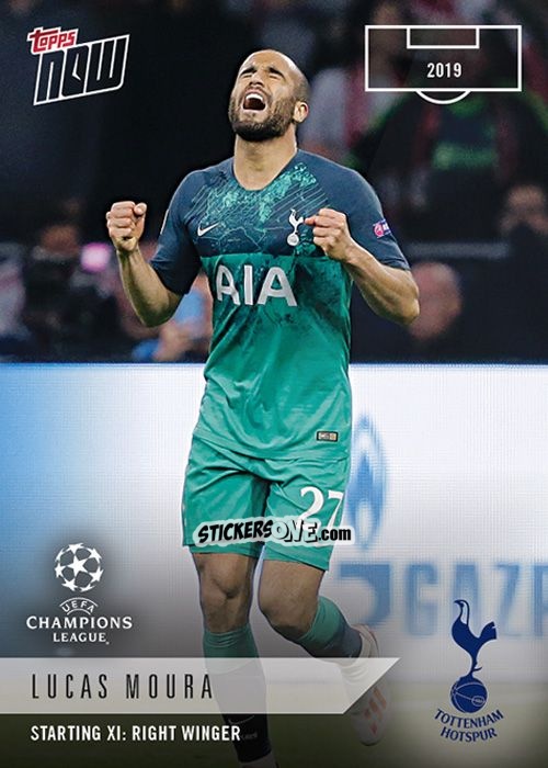 Cromo Lucas Moura - Now Uefa Champions League 2019-2020 n. XI-19 - Topps