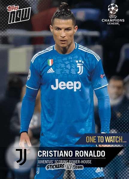 Figurina Cristiano Ronaldo - Now Uefa Champions League 2019-2020 n. 50A - Topps