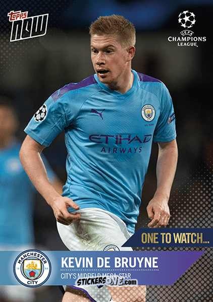 Cromo Kevin De Bruyne - Now Uefa Champions League 2019-2020 n. 51 - Topps