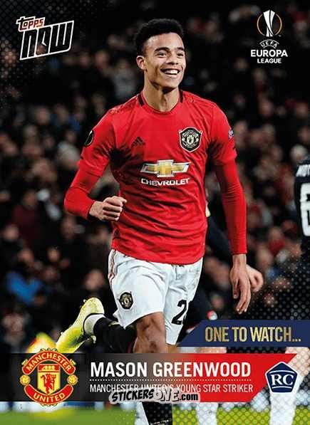 Figurina Mason Greenwood - Now Uefa Champions League 2019-2020 n. 59 - Topps