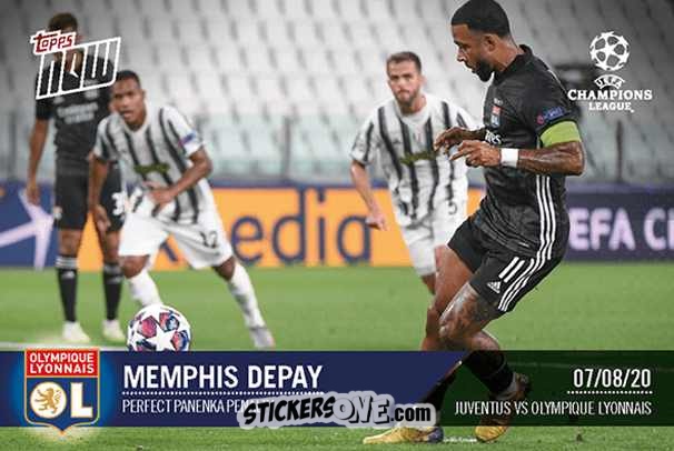 Figurina Memphis Depay - Now Uefa Champions League 2019-2020 n. 61 - Topps