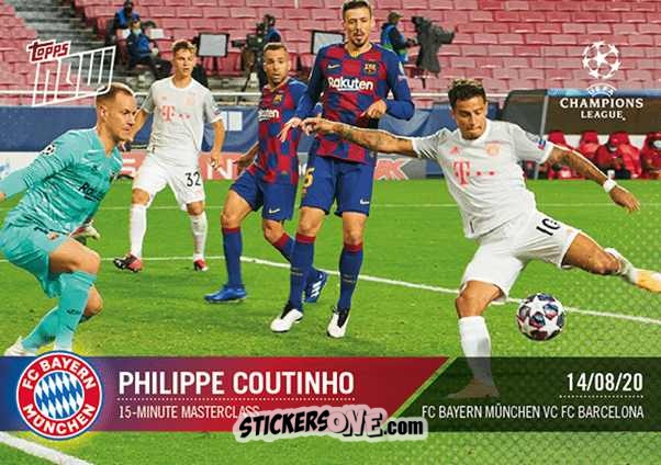 Figurina Philippe Coutinho - Now Uefa Champions League 2019-2020 n. 75 - Topps