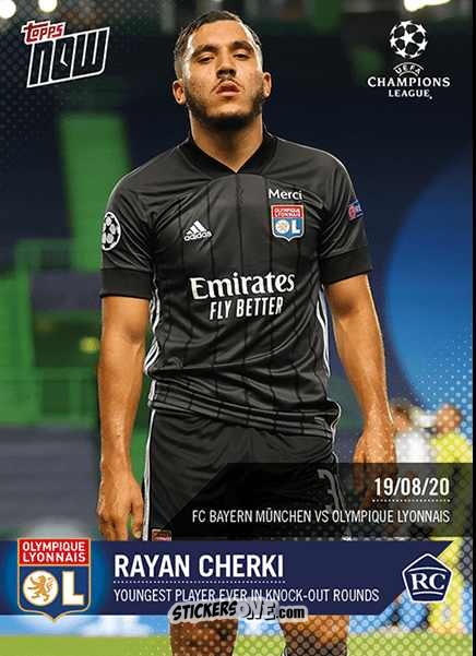 Sticker Rayan Cherki - Now Uefa Champions League 2019-2020 n. 77 - Topps