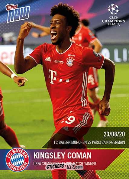 Sticker Kingsley Coman - Now Uefa Champions League 2019-2020 n. 78 - Topps