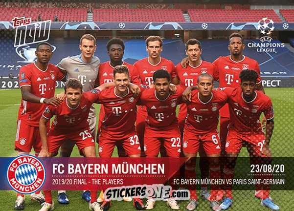 Cromo Fc Bayern München Squad - Now Uefa Champions League 2019-2020 n. 80 - Topps