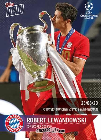Sticker Robert Lewandowski - Now Uefa Champions League 2019-2020 n. 81 - Topps