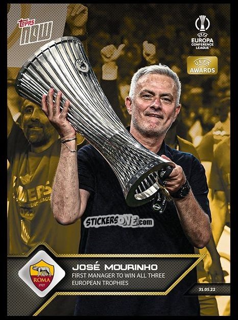 Cromo José Mourinho - Now Uefa Champions League 2022-2023 - Second Part n. 171g - Topps