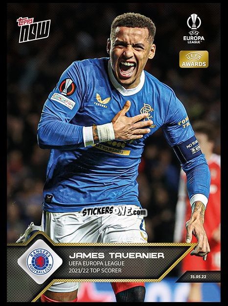Cromo James Tavernier - Now Uefa Champions League 2022-2023 - Second Part n. 169 - Topps