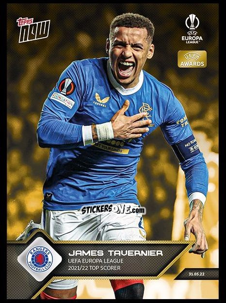 Cromo James Tavernier - Now Uefa Champions League 2022-2023 - Second Part n. 169g - Topps