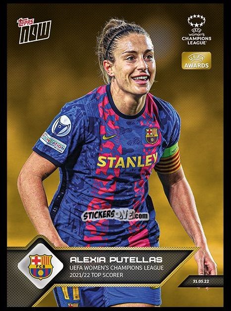 Cromo Alexia Putellas - Now Uefa Champions League 2022-2023 - Second Part n. 168g - Topps