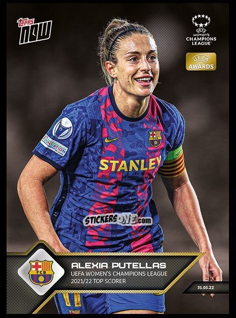 Sticker Alexia Putellas - Now Uefa Champions League 2022-2023 - Second Part n. 168a - Topps