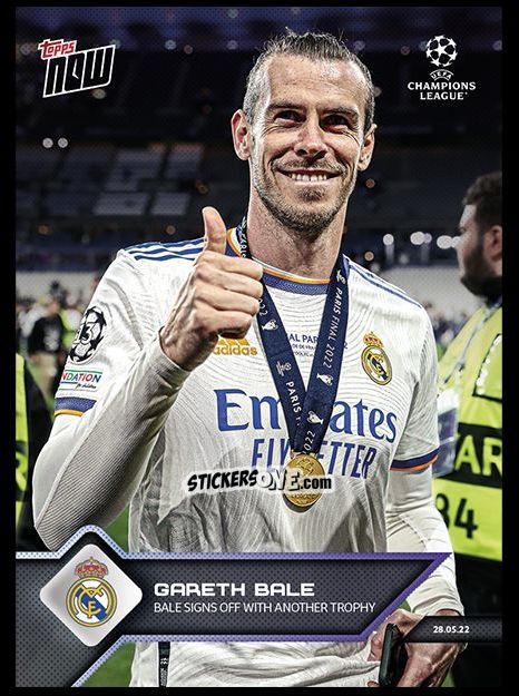 Cromo Gareth Bale - Now Uefa Champions League 2022-2023 - Second Part n. 165 - Topps
