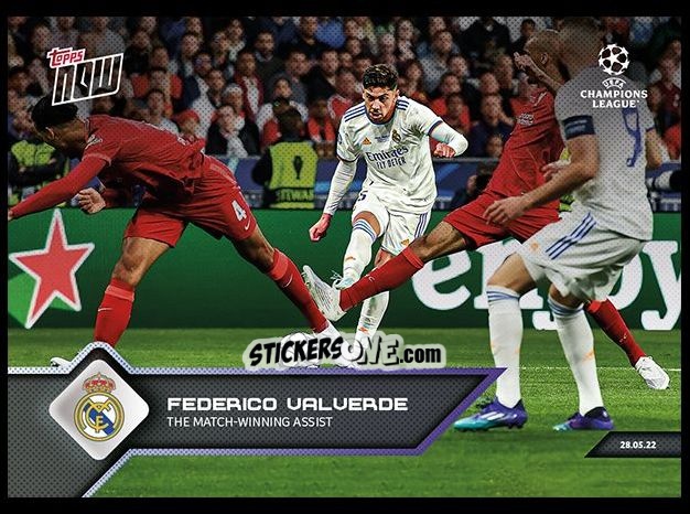 Sticker Federico Valverde - Now Uefa Champions League 2022-2023 - Second Part n. 164 - Topps