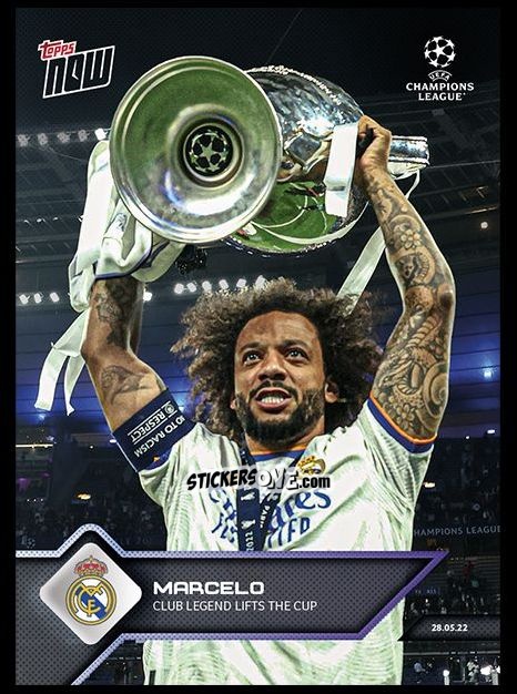 Figurina Marcelo - Now Uefa Champions League 2022-2023 - Second Part n. 163 - Topps