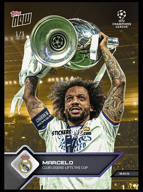 Figurina Marcelo - Now Uefa Champions League 2022-2023 - Second Part n. 163g - Topps