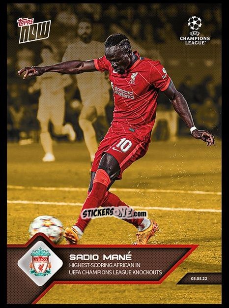 Cromo Sadio Mané - Now Uefa Champions League 2022-2023 - Second Part n. 152g - Topps