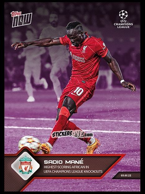 Cromo Sadio Mané - Now Uefa Champions League 2022-2023 - Second Part n. 152p - Topps
