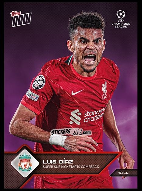 Cromo Luis Diaz - Now Uefa Champions League 2022-2023 - Second Part n. 151p - Topps
