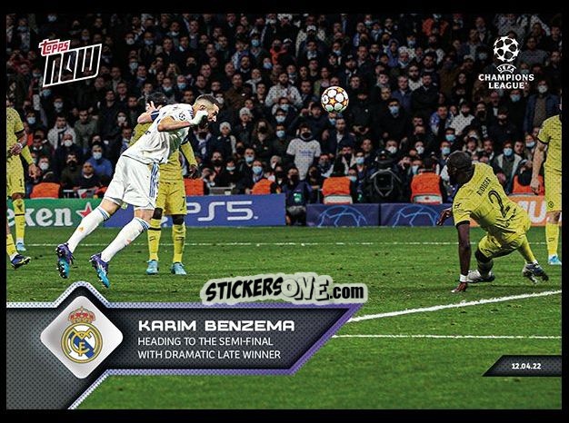 Figurina Karim Benzema - Now Uefa Champions League 2022-2023 - Second Part n. 137 - Topps