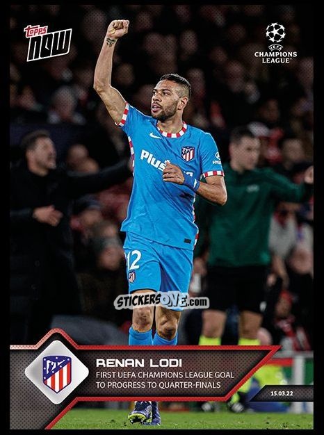 Figurina Renan Lodi - Now Uefa Champions League 2022-2023 - Second Part n. 126 - Topps