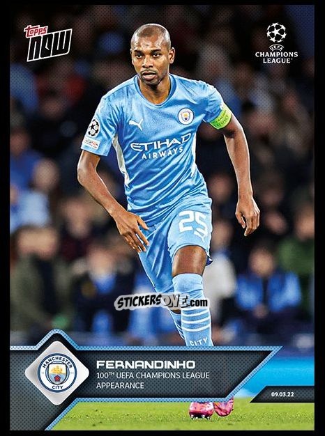 Figurina Fernandinho - Now Uefa Champions League 2022-2023 - Second Part n. 123 - Topps