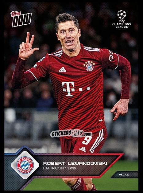 Sticker Robert Lewandowski - Now Uefa Champions League 2022-2023 - Second Part n. 119 - Topps