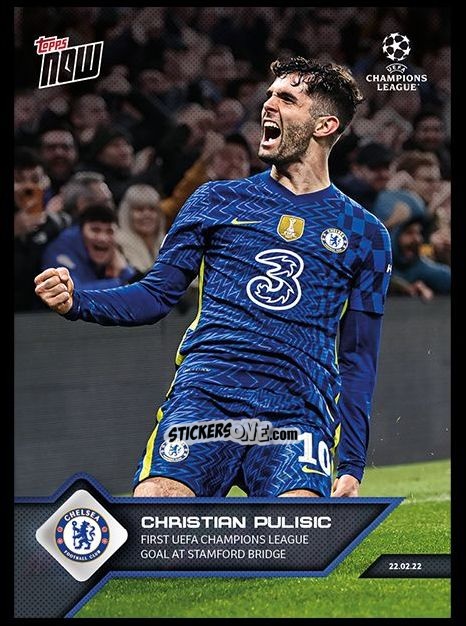 Cromo Christian Pulisic - Now Uefa Champions League 2022-2023 - Second Part n. 115 - Topps