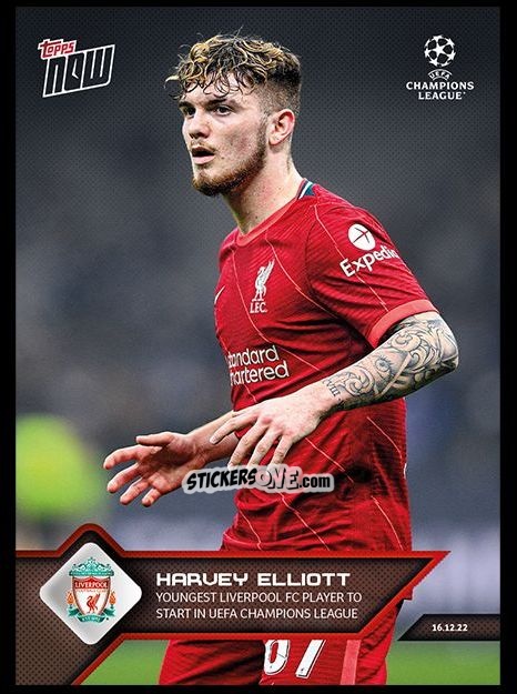 Cromo Harvey Elliott - Now Uefa Champions League 2022-2023 - Second Part n. 112 - Topps