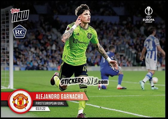 Figurina Alejandro Garnacho - Now Uefa Champions League 2022-2023 - Second Part n. 19 - Topps
