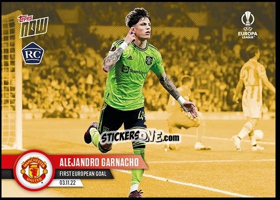 Figurina Alejandro Garnacho - Now Uefa Champions League 2022-2023 - Second Part n. 19g - Topps