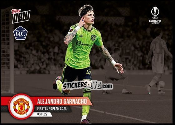 Figurina Alejandro Garnacho - Now Uefa Champions League 2022-2023 - Second Part n. 19a - Topps