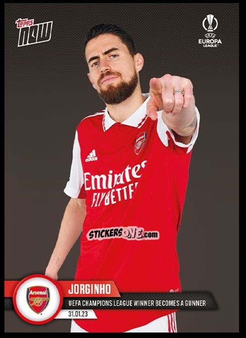 Figurina Jorginho - Now Uefa Champions League 2022-2023 - Second Part n. 24ELa - Topps