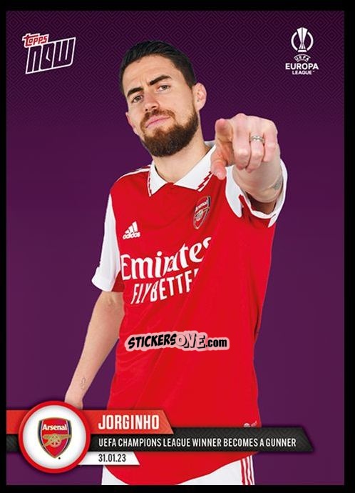 Figurina Jorginho - Now Uefa Champions League 2022-2023 - Second Part n. 24ELp - Topps
