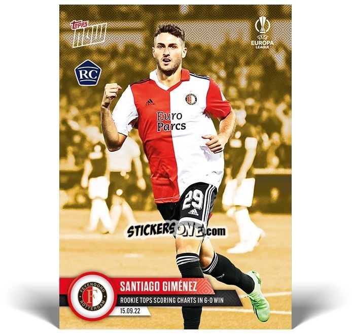 Cromo Santiago Gimenez - Now Uefa Champions League 2022-2023 - Second Part n. 11ELg - Topps