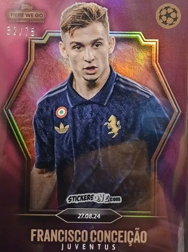 Cromo Francisco Conceição - Here We Go UCC Summer Signings by Fabrizio Romano 2024-2025
 n. 12 - Topps