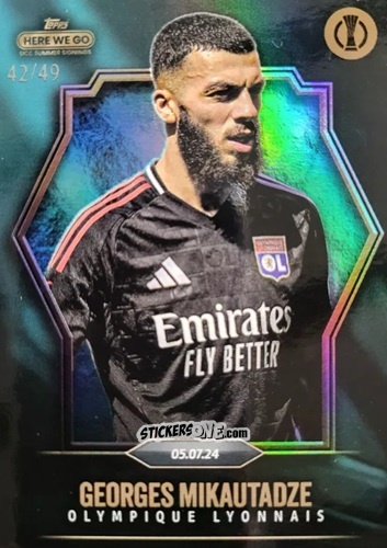 Cromo Georges Mikautadze - Here We Go UCC Summer Signings by Fabrizio Romano 2024-2025
 n. 13 - Topps