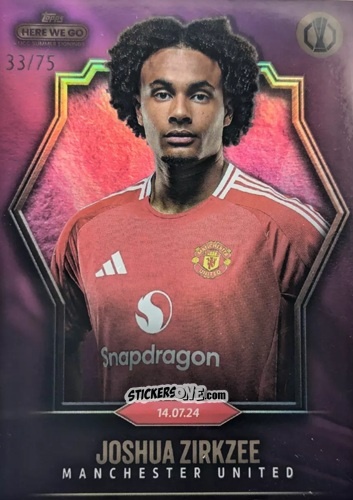 Cromo Joshua Zirkzee - Here We Go UCC Summer Signings by Fabrizio Romano 2024-2025
 n. 19 - Topps