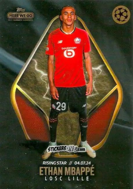 Figurina Ethan Mbappé - Here We Go UCC Summer Signings by Fabrizio Romano 2024-2025
 n. 49 - Topps