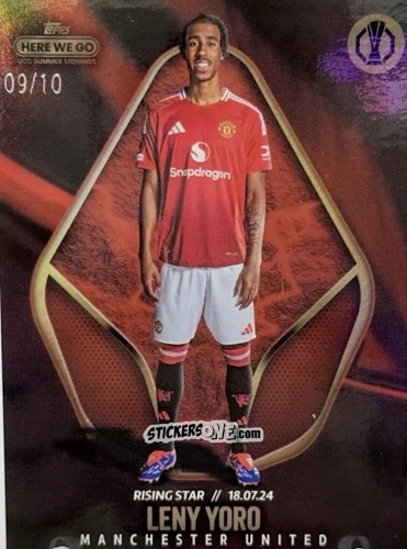 Cromo Leny Yoro - Here We Go UCC Summer Signings by Fabrizio Romano 2024-2025
 n. 53 - Topps