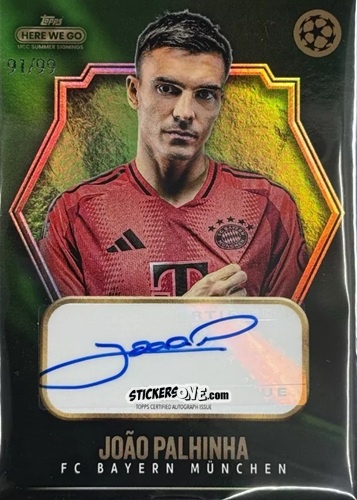 Figurina João Palhinha - Here We Go UCC Summer Signings by Fabrizio Romano 2024-2025
 n. A10 - Topps