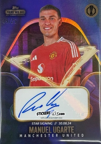 Sticker Manuel Ugarte - Here We Go UCC Summer Signings by Fabrizio Romano 2024-2025
 n. A28 - Topps