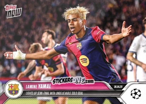 Figurina Lamine Yamal - Now Uefa Champions League 2024-2025 n. 148 - Topps