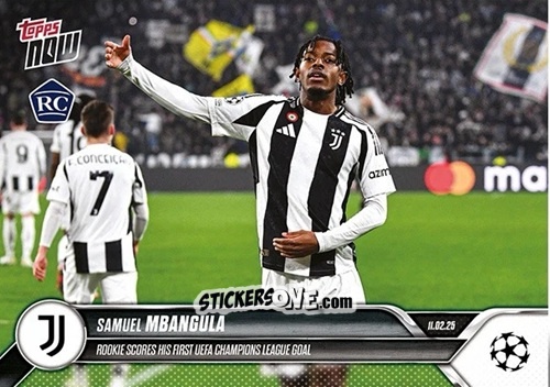 Figurina Samuel Mbangula - Now Uefa Champions League 2024-2025 n. 96 - Topps