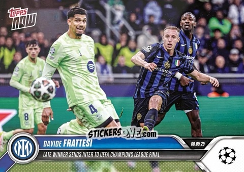 Cromo Davide Frattesi (Goal In Semi-Final) - Now Uefa Champions League 2024-2025 n. 153 - Topps