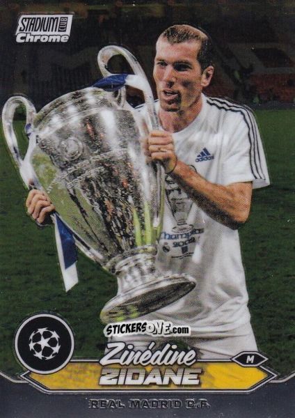Figurina Zinedine Zidane - Stadium Club Chrome UEFA Club Competitions 2023-2024
 n. 5 - Topps
