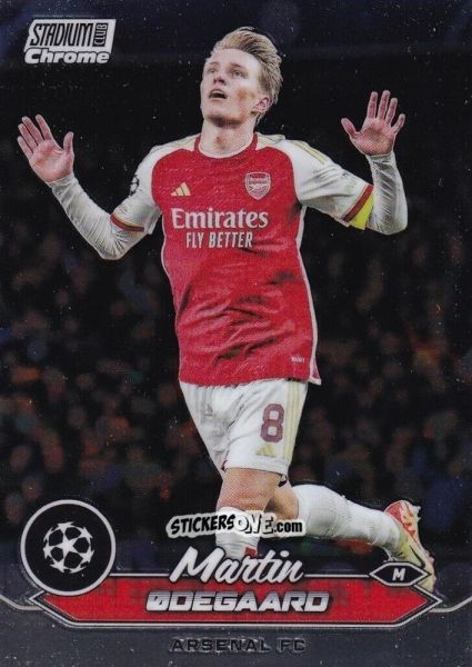 Figurina Martin Odegaard - Stadium Club Chrome UEFA Club Competitions 2023-2024
 n. 8 - Topps