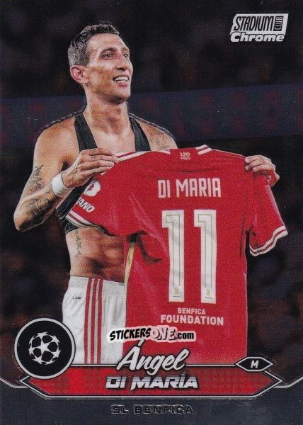 Figurina Angel Di Maria - Stadium Club Chrome UEFA Club Competitions 2023-2024
 n. 11 - Topps